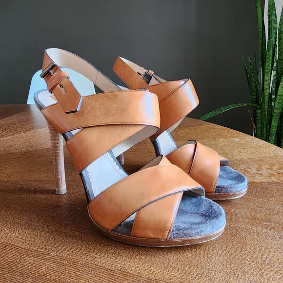 Reed Krakoff Boxer Strappy Heeled Sandals - Picture 2 of 8